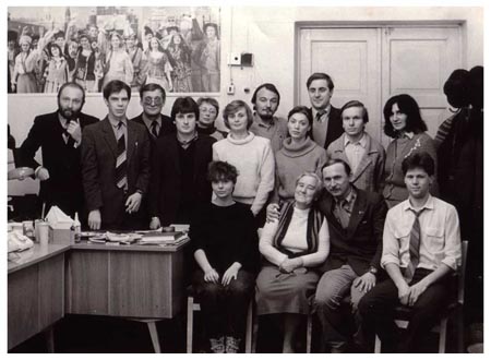Редакция Смоленской областной молодежной газеты «Смена», 4 декабря 1986г.